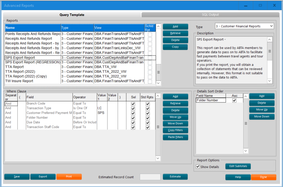 New SPS Export Template – Dolphin Dynamics Help Centre